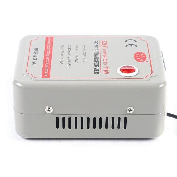 Convertisseur de tension 220-250 V vers 100-120 V - Pour appareils électriques - Avec une tension de 220-250 V (500 W)
