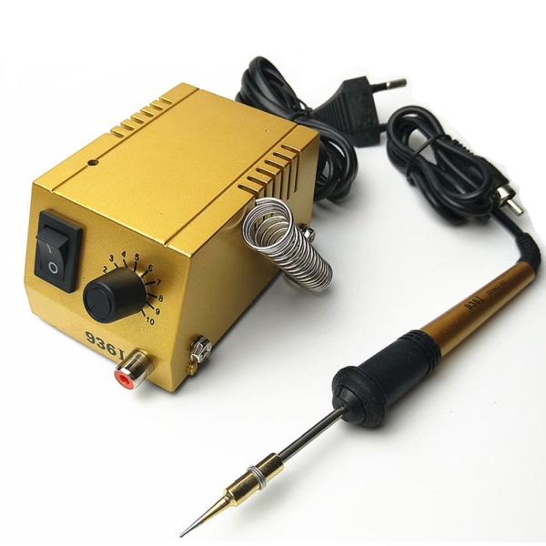 Fer à souder Mini station de soudage 1-18 W Premium avec poignée de fer à souder Support étain pour platine LED SMD composants 50-450 ℃ Réglable