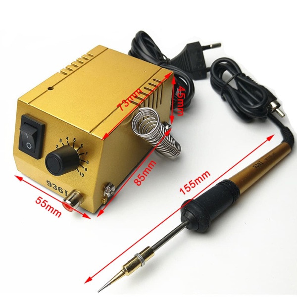 Fer à souder Mini station de soudage 1-18 W Premium avec poignée de fer à souder Support étain pour platine LED SMD composants 50-450 ℃ Réglable Fer à souder Mini station de soudage 1-18 W Premium avec poignée de fer à souder Support étain pour platine LED SMD composants 50-450 ℃ Réglable
