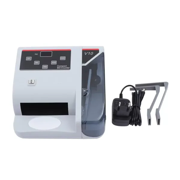 Compteur de billets portable avec détecteur de faux billets UV/MG/WM 600 pcs/min Compteur de billets multidevises 100-240 V LED affichage