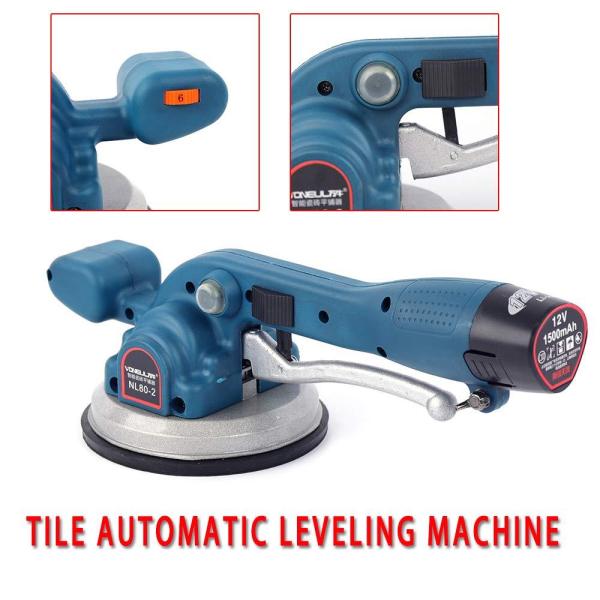 Outil de carrelage automatique 30-100 cm - Machine à vibration réglable- Batterie rechargeable - Charge maximale : 100 kg