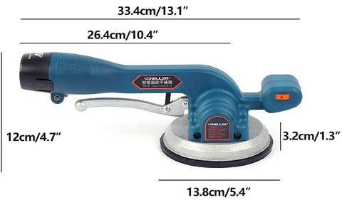 Outil de carrelage automatique 30-100 cm - Machine à vibration réglable- Batterie rechargeable - Charge maximale : 100 kg