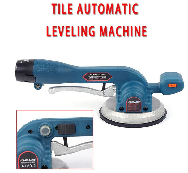 Outil de carrelage automatique 30-100 cm - Machine à vibration réglable- Batterie rechargeable - Charge maximale : 100 kg