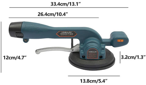 Cliquez pour ouvrir le point de vue élargi Vibromasseur de carrelage électrique manuel avec chargeur Machine de nivellement automatique