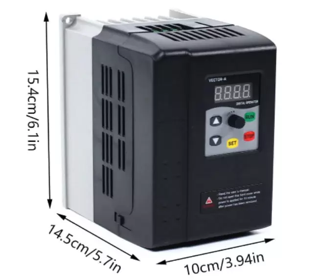 Frequentieomvormer 380V AC 1,5KW VFD Snelheidsregelaar 3-fasen AC-omvormer Roterende stroommotor