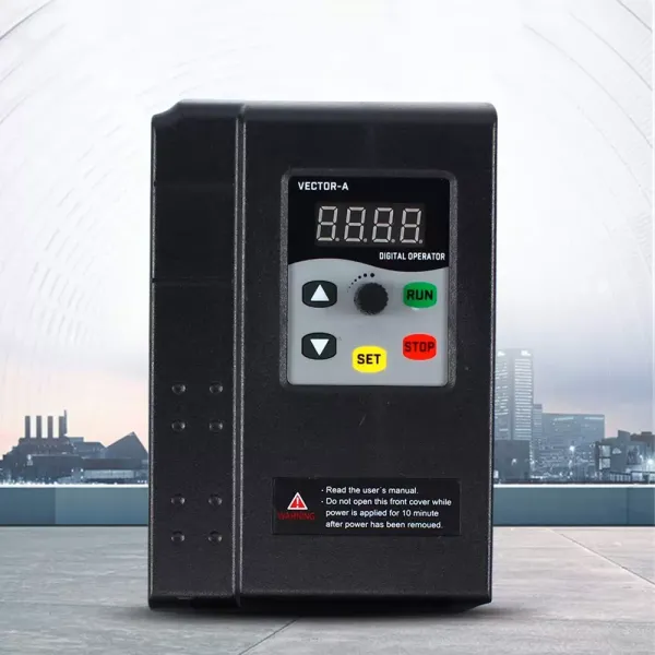 Inverseur de fréquence VFD monophasé - Régulateur de vitesse - 220 V - 2,2 kW - Variable - Capacité de driver - Réglable pour moteur à broche