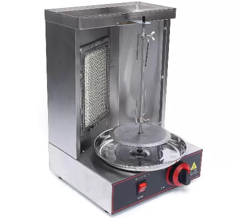 Roestvrijstalen gas verticale barbecuemachine kebabmachine