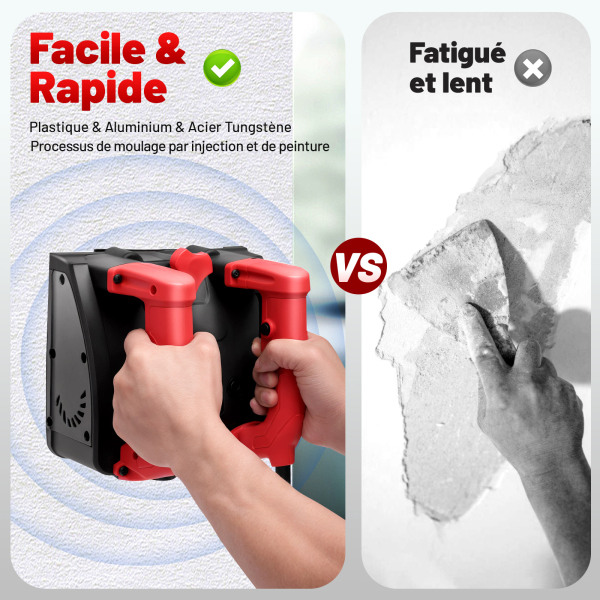 Fraise murale 1200 W 160 mm Fraise murale Fraise de nettoyage 3000 tr/min, saine et sans poussière, dissipation thermique, haute efficacité