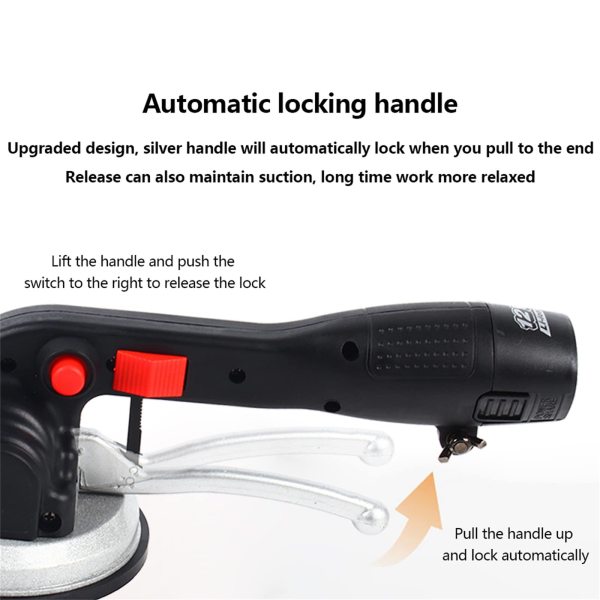 Vibromasseur de carrelage - Appareil de nivellement automatique manuel électrique - Appareil de vibration pour carrelage - Avec 1 batterie