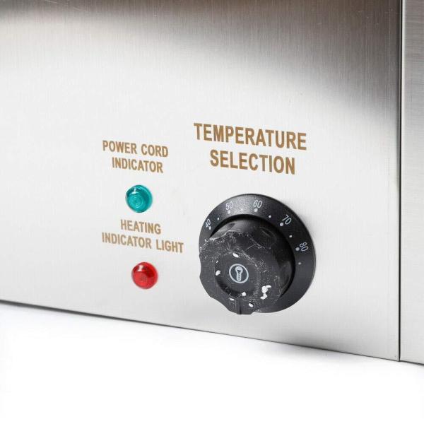 3 x 7 l de 7 l de chauffe-plats en acier inoxydable pour la restauration - 850 W 3 x 7 l de 7 l de chauffe-plats en acier inoxydable pour la restauration - 850 W