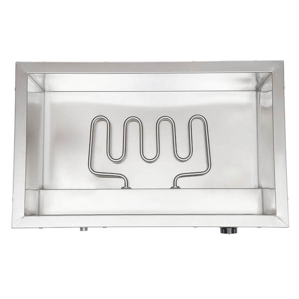 3 x 7 l de 7 l de chauffe-plats en acier inoxydable pour la restauration - 850 W 3 x 7 l de 7 l de chauffe-plats en acier inoxydable pour la restauration - 850 W