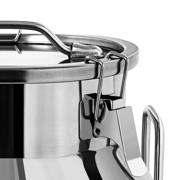 Bidon à lait en acier inoxydable durable, seau à vin, seau fourre-tout pour usage intensif en restaurant, acier inoxydable 201 non magnétique, silicone, 40 L, argent Bidon à lait en acier inoxydable durable, seau à vin, seau fourre-tout pour usage intensif en restaurant, acier inoxydable 201 non magnétique, silicone, 40 L, argent