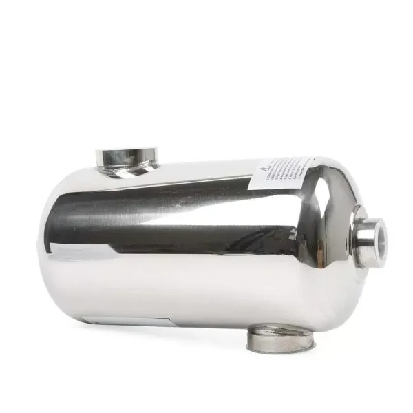 Échangeur de chaleur 28 kW en acier inoxydable pour piscine, sauna, etc. 29,2 x 13,4 cm