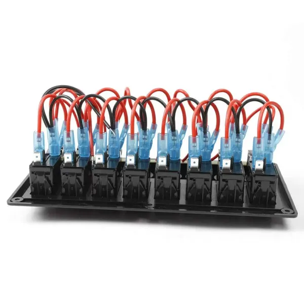 Panneau de commutation à bascule LED 3 en 1 8 vitesses