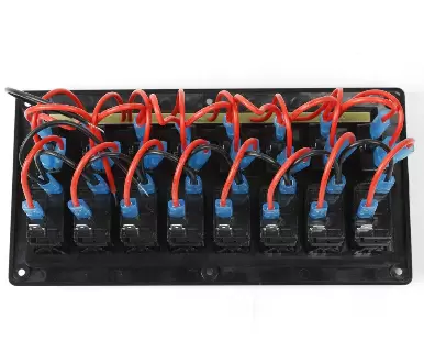 Panneau de commutation à bascule LED 3 en 1 8 vitesses