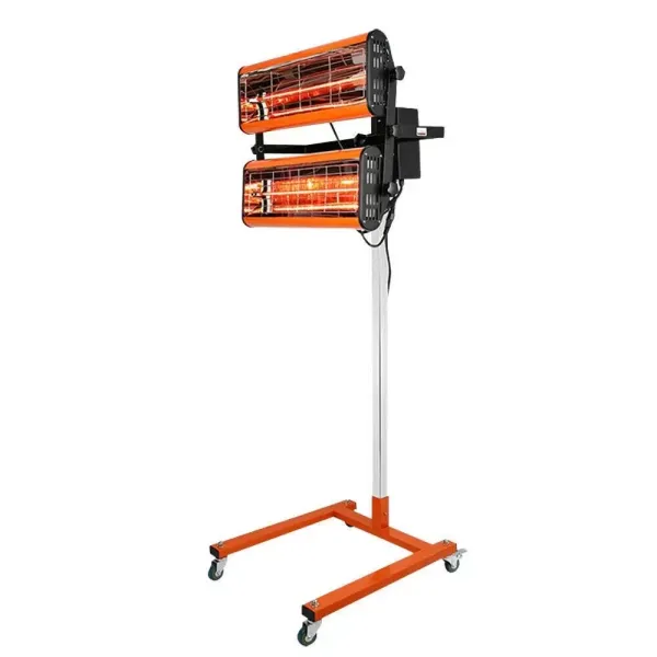 2 x 1000W émetteurs IR Séchoir à peinture, Sécheur de peinture IR Chauffage infrarouge