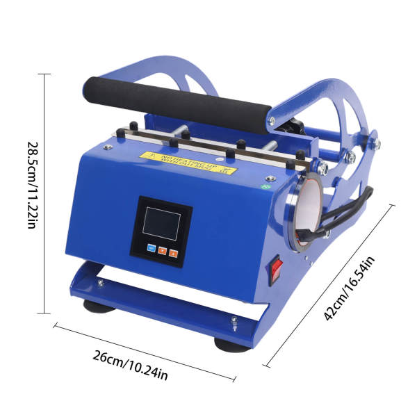 Presse à transfert 6 en 1 - Presse à chaleur - Double station automatique - Taille : 11 oz - 20 oz - 30 oz)