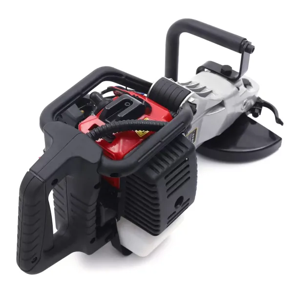 Meuleuse d'angle professionnelle à 2 temps 1,2 kW 32,6 CC - 2 temps - Ponceuse à béton - Fréquence de frappe : 5500 tr/min