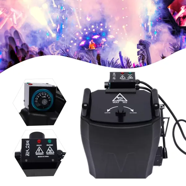 Machine à brouillard 3500 W - Stable et portable - Capacité (10 kg/22 lbs - 12 l/3 gallons d'eau - Pour Halloween, Noël, fêtes de mariage et spectacles sur scène
