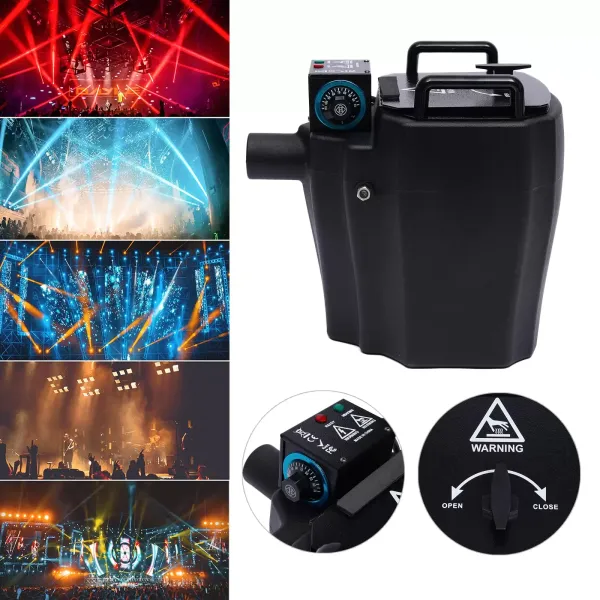Machine à brouillard 3500 W - Stable et portable - Capacité (10 kg/22 lbs - 12 l/3 gallons d'eau - Pour Halloween, Noël, fêtes de mariage et spectacles sur scène