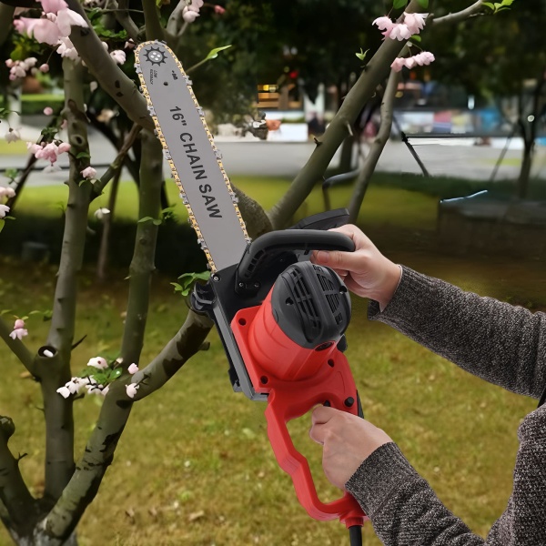 Tronçonneuse électrique 2 kW - Puissante tronçonneuse - Idéale pour le bois et le jardinage