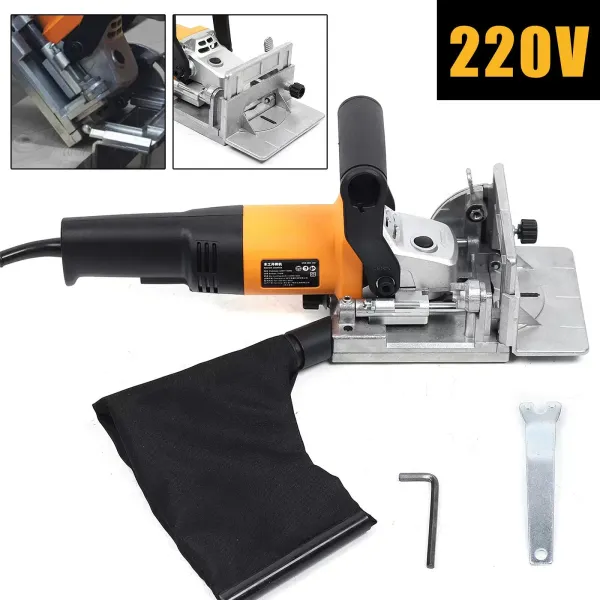 Fraise à rainurer plate professionnelle - 220 V - 760 W - Fente d'angle réglable à 90°