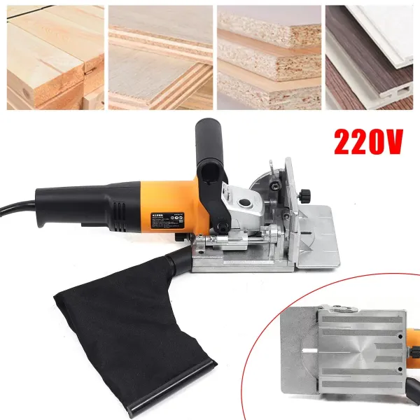 Fraise à rainurer plate professionnelle - 220 V - 760 W - Fente d'angle réglable à 90° Fraise à rainurer plate professionnelle - 220 V - 760 W - Fente d'angle réglable à 90°