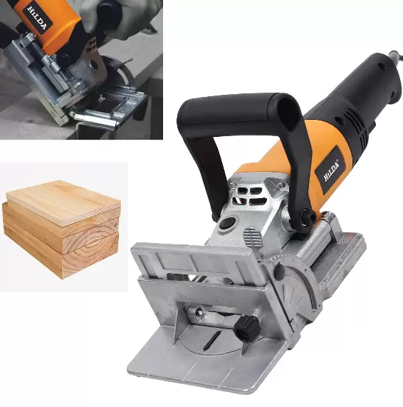 Fraise à rainurer plate professionnelle - 220 V - 760 W - Fente d'angle réglable à 90°
