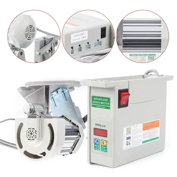 Machine à coudre industrielle 650 W Moteur sans balais Moteur servomoteur 4K RPM Machine industrielle basse consommation électrique