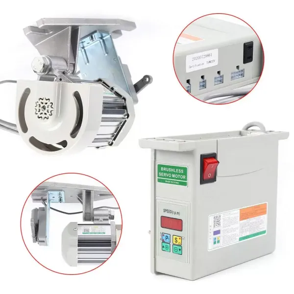 Machine à coudre industrielle 650 W Moteur sans balais Moteur servomoteur 4K RPM Machine industrielle basse consommation électrique