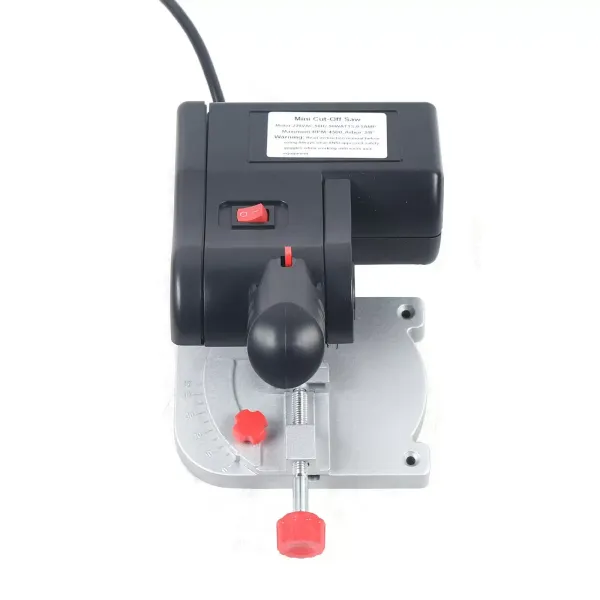 Mini scie à onglet électrique 90 W 220 V - 0-45 4500 tr/min - Pour bois, verre, métal Mini scie à onglet électrique 90 W 220 V - 0-45 4500 tr/min - Pour bois, verre, métal