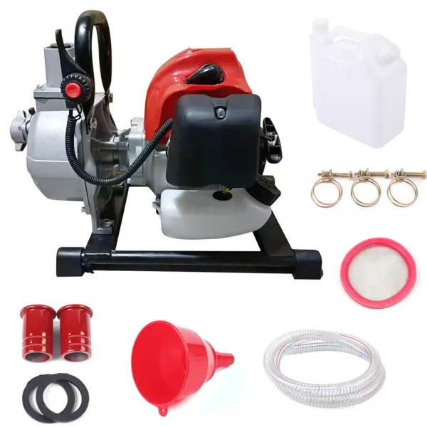 CNCEST-Pompe à eau à essence 2 temps 42,5 CC - Pompe de jardin - Pompe à eau usée CNCEST-Pompe à eau à essence 2 temps 42,5 CC - Pompe de jardin - Pompe à eau usée