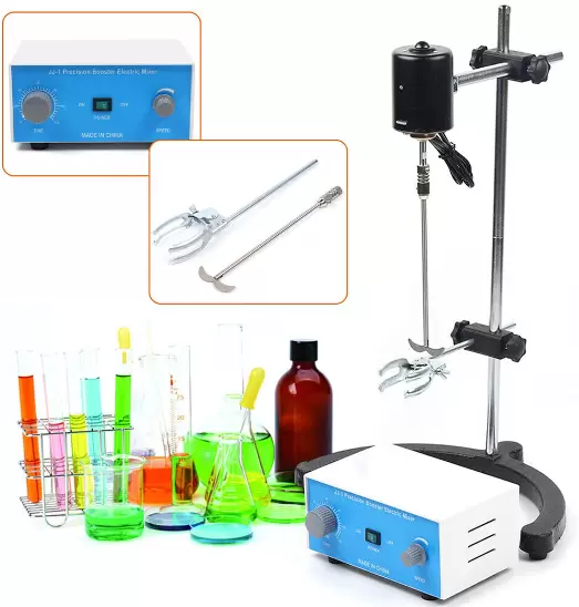 120 W elektrische mengkraan Mixer biochemisch laboratoriumgereedschap 0-120 minuten