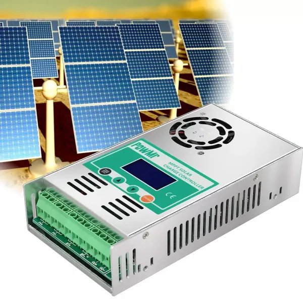 Contrôleur de charge solaire MPPT pour 12 V/24 V/36 V/48 V - Régulateur solaire MPPT (60 A)