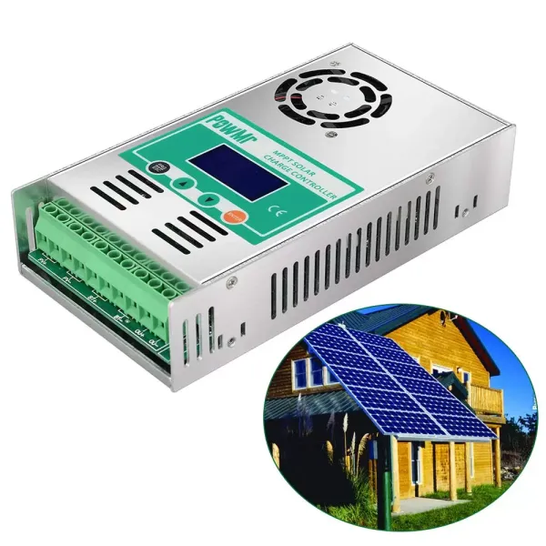 Contrôleur de charge solaire MPPT pour 12 V/24 V/36 V/48 V - Régulateur solaire MPPT (60 A)