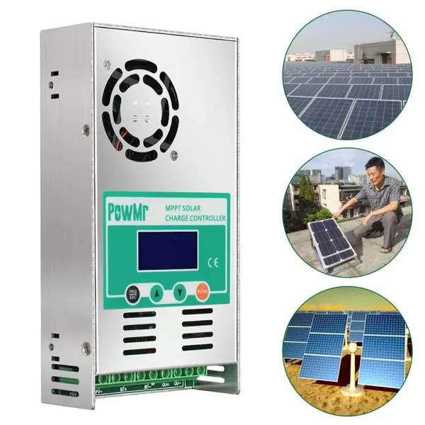 Contrôleur de charge solaire MPPT pour 12 V/24 V/36 V/48 V - Régulateur solaire MPPT (60 A)