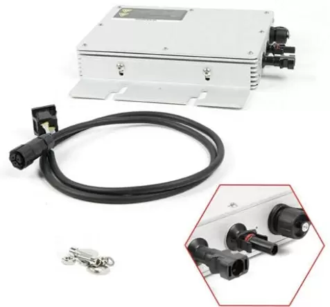 Onduleur solaire - MPPT Micro Inverter Panneau solaire Grid Tie Inverter solaire PV sans fil module onduleur étanche IP65 (WVC-300W)