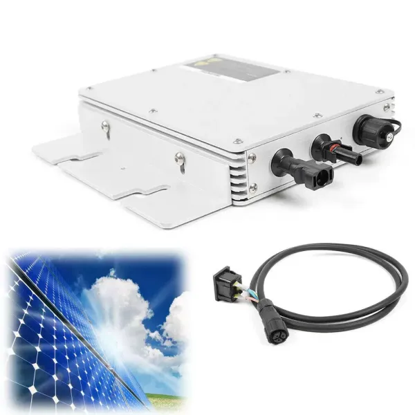 Inverseur de Contrôleur sans Fil 600W, Onduleur Photovoltaïque Etanche IP65, Micro-onduleur Solaire Connecté au Réseau Solaire