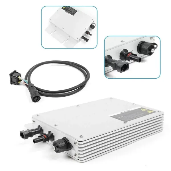 Inverseur de Contrôleur sans Fil 600W, Onduleur Photovoltaïque Etanche IP65, Micro-onduleur Solaire Connecté au Réseau Solaire