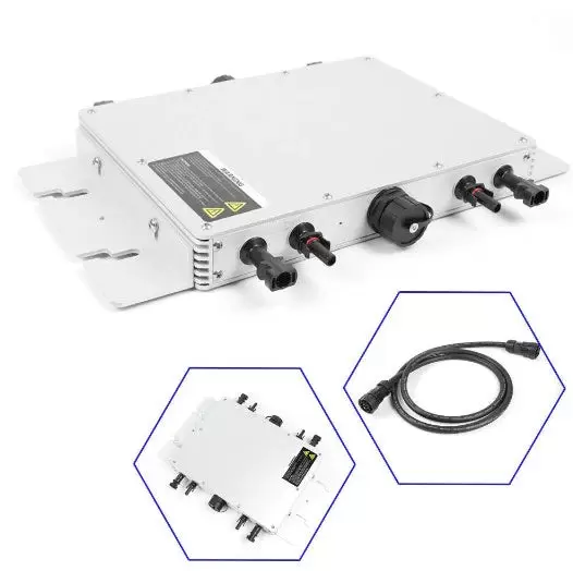 Micro Onduleur Solaire - MPPT Micro Onduleur Photovoltaïque,Durable Convertisseur Solaire L'inverseur De Puissance1200W(IP65 )