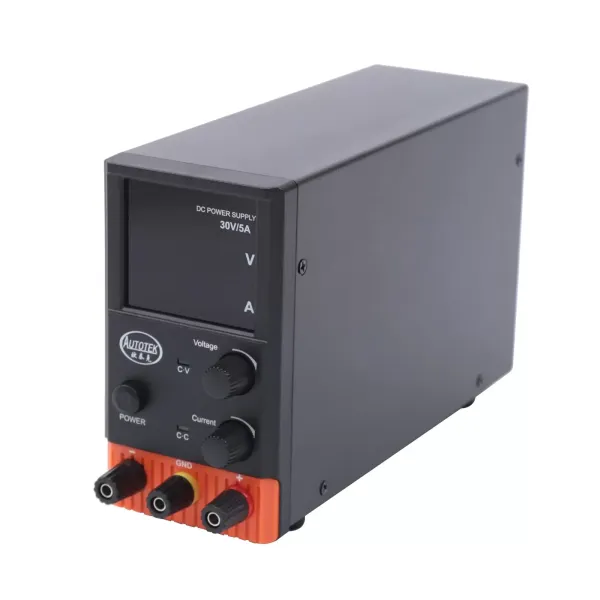 Bloc d'alimentation de laboratoire 220 V 5 A CC réglable avec affichage LED à 4 chiffres, câble d'alimentation européen