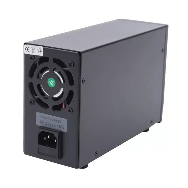 Bloc d'alimentation de laboratoire 220 V 5 A CC réglable avec affichage LED à 4 chiffres, câble d'alimentation européen Bloc d'alimentation de laboratoire 220 V 5 A CC réglable avec affichage LED à 4 chiffres, câble d'alimentation européen