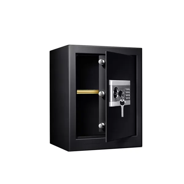 Interrupteur à clé électronique de 45 litres - Double cloison amovible avec batterie - Petit coffre-fort de 45 cm de haut