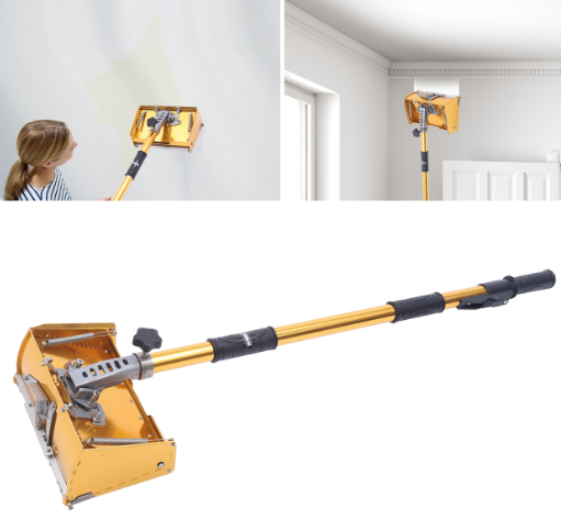 8.9" Drywall Flat Paint Kit, Handle 98 to 160 cm - Ajustable pour augmenter l'efficacité lors de la peinture des murs