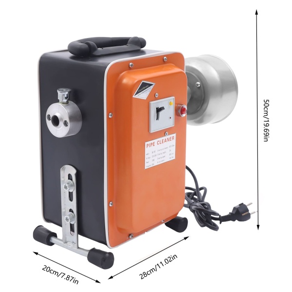 Purificateur de canalisations - Spirale de nettoyage - 20 mm - 150 mm - Pour nettoyage des tuyaux - 750 W