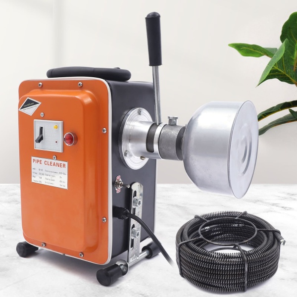 Purificateur de canalisations - Spirale de nettoyage - 20 mm - 150 mm - Pour nettoyage des tuyaux - 750 W