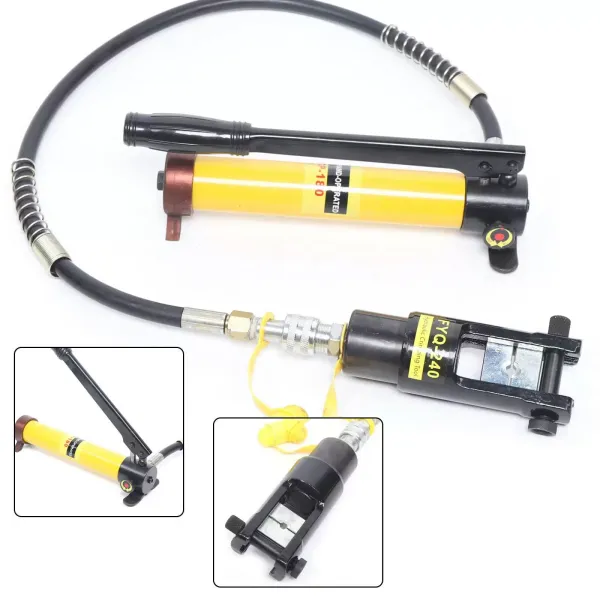 Pince à sertir hydraulique 12T - Mâchoires à sertir - Pince à sertir - Pince à sertir 180° - Rotation 16-240 mm² Pince à sertir hydraulique 12T - Mâchoires à sertir - Pince à sertir - Pince à sertir 180° - Rotation 16-240 mm²