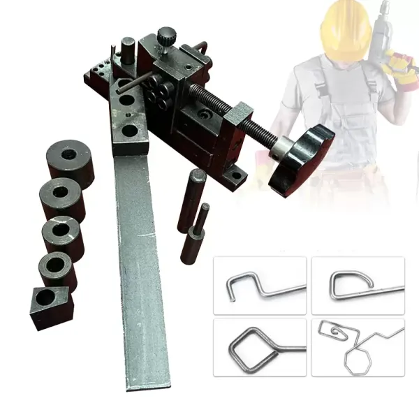Cintreuse de tuyau manuelle pour fil d'acier de 6 mm de diamètre et pièce de fer de 10 à 20 mm d'épaisseur