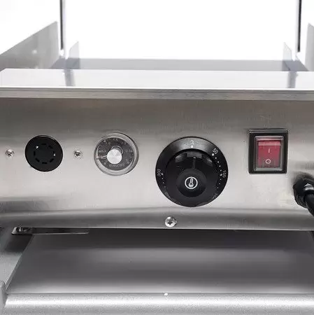 Commerciële elektrische hamburgermaker van 2000 W, roestvrij staal, 50-300 °C, voor hamburgers, spek, broodjes en eieren