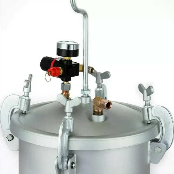 Pistolet à peinture - Réservoir de 10 l - Avec régulateur d'air et valve de sécurité Pistolet à peinture - Réservoir de 10 l - Avec régulateur d'air et valve de sécurité